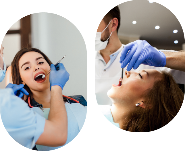 Image d'un dentiste en train de soigner une dent